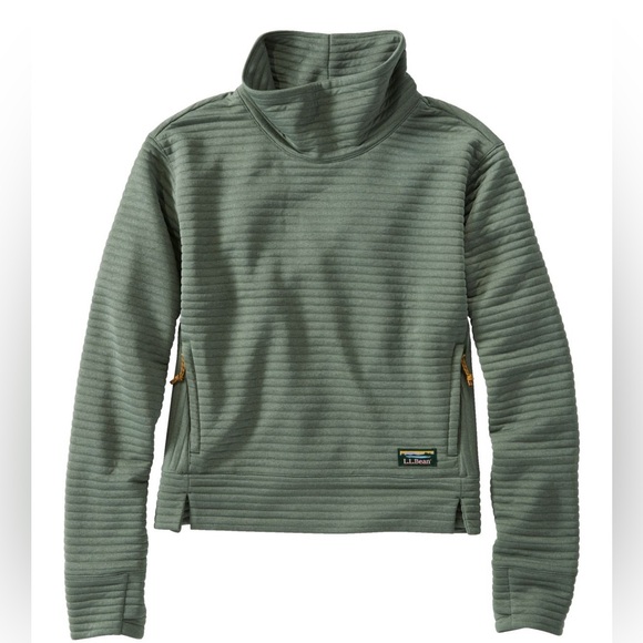 L.L. Bean Jackets & Blazers - LLBean Airlight Funnelneck Pullover size XL green